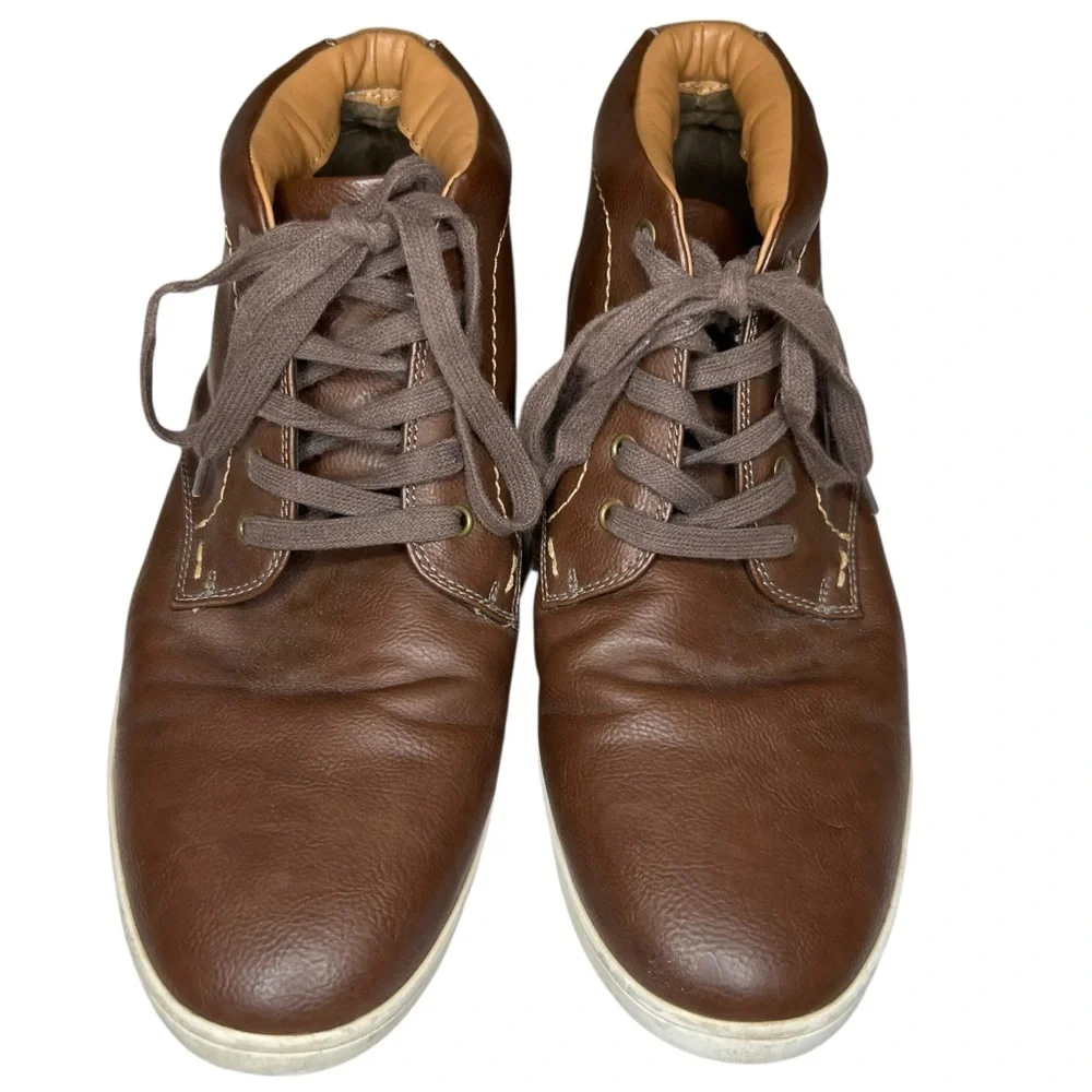Steve Madden Mens Size 10 Frazier Brown High Top Ankle Boots Shoes Casual Work